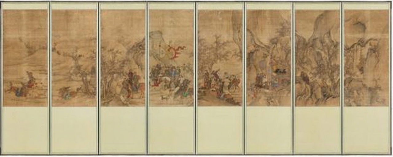 청나라 황제의 사냥 장면을 그린 '호렵도'가 18일 공개됐다. [사진=문화재청]