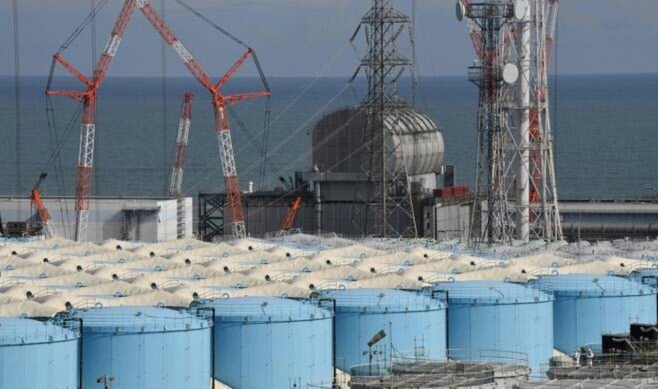 일본 후쿠시마 제1원자력발전소 내 방사성 오염수 저장탱크 [사진=뉴스1]